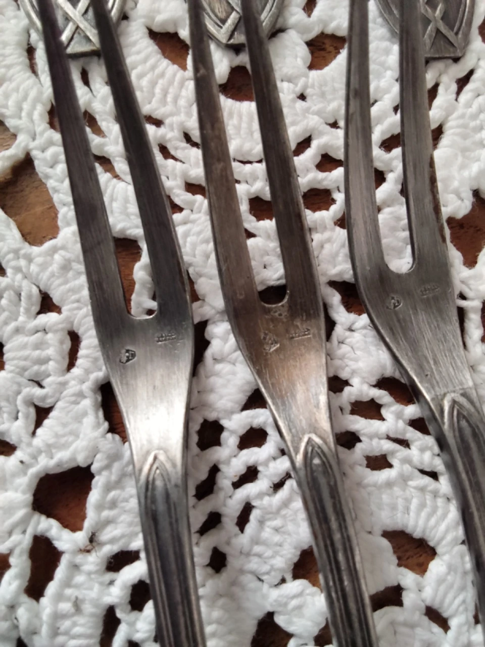 Tenedores para caracoles /cuchillo/sopa de metal plateado antiguo – photo 5